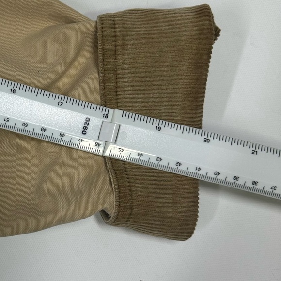 Vintage 90s LL Bean Barn Coat Size S Pet Tan Brown Worn Chore Work Jacket As Is* - Picture 8 of 8